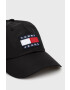 Tommy Jeans Шапка в черно с апликация - Pepit.bg