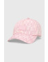 Tommy Jeans Шапка с козирка в розово с десен - Pepit.bg