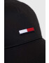 Tommy Jeans Шапка с козирка в розово с десен - Pepit.bg