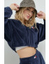 Tommy Jeans Суичър в тъмносиньо с качулка с апликация - Pepit.bg