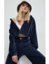 Tommy Jeans Суичър в тъмносиньо с качулка с апликация - Pepit.bg