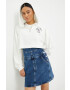 Tommy Jeans Суичър в бяло с апликация - Pepit.bg