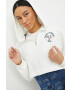 Tommy Jeans Суичър в бяло с апликация - Pepit.bg