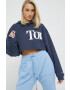 Tommy Jeans Суичър в тъмносиньо с принт - Pepit.bg
