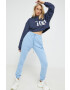 Tommy Jeans Суичър в тъмносиньо с принт - Pepit.bg