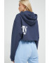 Tommy Jeans Суичър в тъмносиньо с принт - Pepit.bg