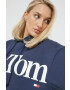Tommy Jeans Суичър в тъмносиньо с принт - Pepit.bg