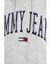Tommy Jeans Суичър в сиво с апликация - Pepit.bg