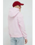 Tommy Jeans Суичър в лилаво с качулка с изчистен дизайн - Pepit.bg
