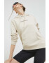 Tommy Jeans Суичър в бежово с качулка с принт - Pepit.bg
