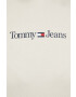 Tommy Jeans Суичър в бежово с качулка с принт - Pepit.bg