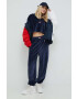 Tommy Jeans Суичър в тъмносиньо с апликация - Pepit.bg