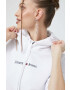 Tommy Jeans Суичър в бяло с качулка с принт - Pepit.bg