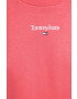Tommy Jeans Суичър в розово с принт - Pepit.bg