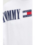 Tommy Jeans Суичър в бяло с апликация - Pepit.bg