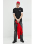 Tommy Jeans Суичър в червено с апликация - Pepit.bg