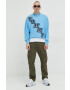 Tommy Jeans Суичър в синьо с принт - Pepit.bg