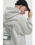 Tommy Jeans Суичър в сиво с качулка с принт - Pepit.bg