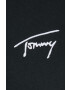 Tommy Jeans Суичър в черно с качулка с изчистен дизайн - Pepit.bg