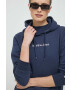 Tommy Jeans Суичър в тъмносиньо с качулка с принт - Pepit.bg