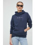 Tommy Jeans Суичър в тъмносиньо с качулка с принт - Pepit.bg