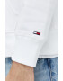 Tommy Jeans Суичър в бяло с качулка с апликация - Pepit.bg