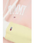 Tommy Jeans Суичър в розово с качулка с принт - Pepit.bg