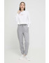Tommy Jeans Суичър в бяло с качулка с апликация - Pepit.bg