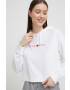 Tommy Jeans Суичър в бяло с качулка с апликация - Pepit.bg