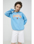 Tommy Jeans Суичър в синьо с апликация - Pepit.bg