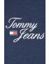 Tommy Jeans Суичър в тъмносиньо с качулка с принт - Pepit.bg