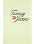 Tommy Jeans Суичър в жълто с качулка с принт - Pepit.bg