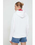 Tommy Jeans Суичър в бяло с качулка с принт - Pepit.bg