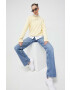 Tommy Jeans Суичър в жълто с апликация - Pepit.bg
