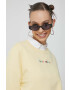 Tommy Jeans Суичър в жълто с апликация - Pepit.bg