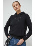 Tommy Jeans Суичър в черно с качулка с принт - Pepit.bg