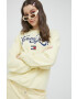 Tommy Jeans Суичър в жълто с апликация - Pepit.bg