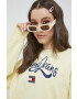Tommy Jeans Суичър в жълто с апликация - Pepit.bg