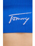 Tommy Jeans Сутиен в синьо с изчистен дизайн - Pepit.bg