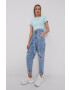 Tommy Jeans Тениска дамска в тюркоазено - Pepit.bg