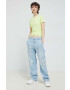 Tommy Jeans Тениска в жълто - Pepit.bg