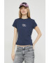 Tommy Jeans Тениска в тъмносиньо - Pepit.bg