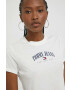 Tommy Jeans Тениска в бежово - Pepit.bg