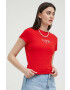 Tommy Jeans Тениска в червено - Pepit.bg