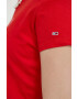 Tommy Jeans Тениска в червено - Pepit.bg