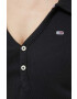 Tommy Jeans Тениска с яка в черно - Pepit.bg