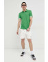 Tommy Jeans Тениска с яка в зелено с апликация - Pepit.bg