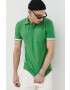 Tommy Jeans Тениска с яка в зелено с апликация - Pepit.bg