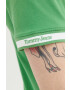 Tommy Jeans Тениска с яка в зелено с апликация - Pepit.bg