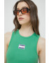 Tommy Jeans Топ дамски в зелено - Pepit.bg